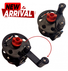Mustang reel multiplied 30mt - quick mount black