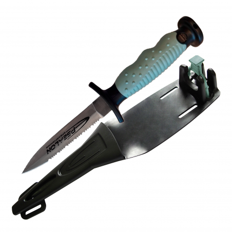 SILEX grey stainless steel dagger short blade
