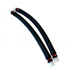 Par de Gomas ShockWave Negras con Obuses Roscados Ø16 mm