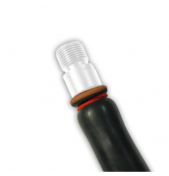 Par de Gomas ShockWave Negras con Obuses Roscados Ø16 mm