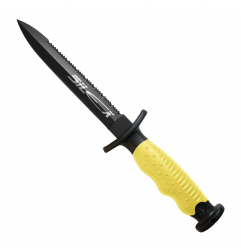 SILEX Yellow Titanium Long-Blade Spearfishing Knife