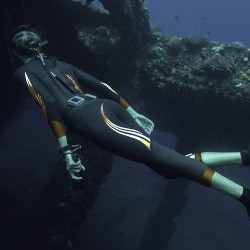Monopieces apnea wetsuits